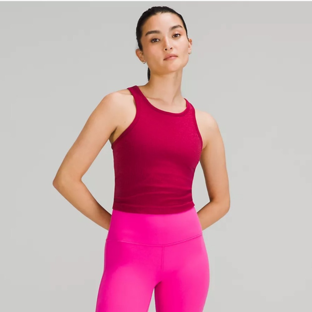 Lululemon Ebb to Street Cropped Racerback Tank